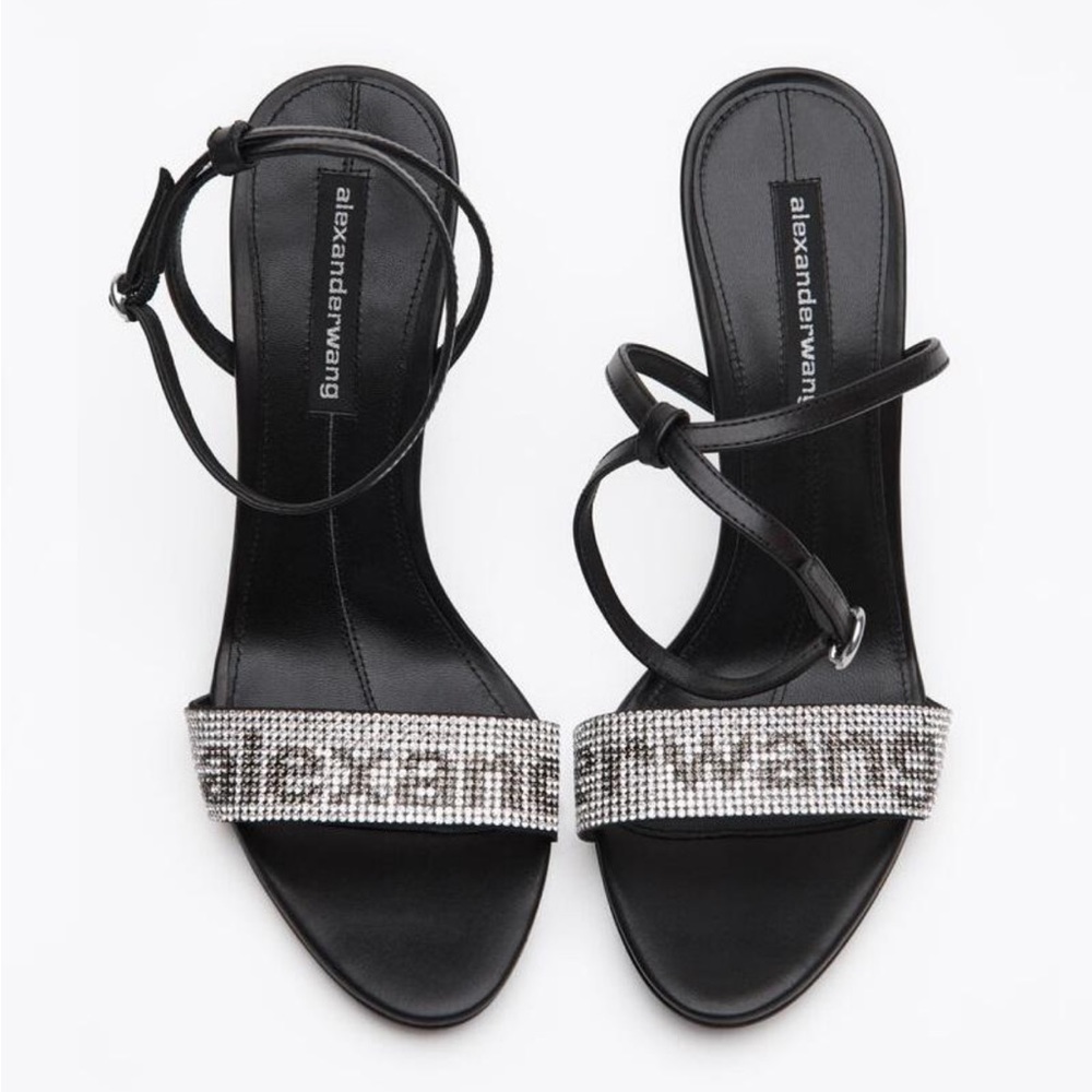 Alexander Wang Jane Crystal Logos 105mm Size 38